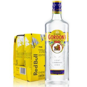 Combo Gin Gordon´s 750 ml + 4 Red Bull Tropical 250 ml