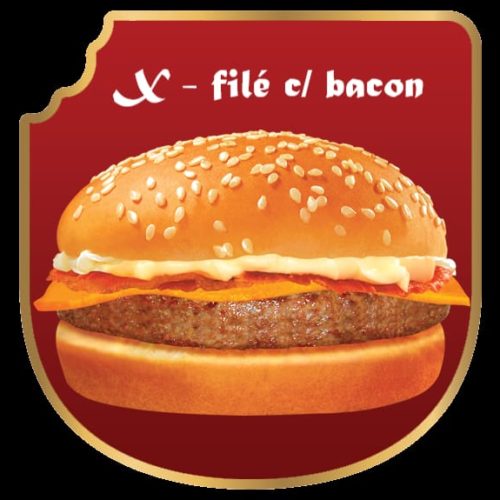 Sanduíche Hamburguer X Filé com Bacon